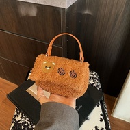 Niche Lamb Furry Bag 2026 Spring Simple Fashionable Messenger Bag Furry Handbag