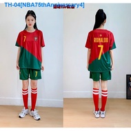 ๑▽◈ NBA75thAnniversary4 Soccer uniform women's loose sports suit custom Argentina Messi Neymar Ronaldo France Mbappe soccer jersey