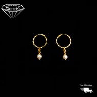 SMS DEEN Earrings, ±1.0GM - Gold 916 Emas - Subang (Info: ±2.5x1.4CM - 1.34GM)
