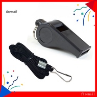 [FM] Survival Whistle with Lanyard Loud Crisp Sound Buckle Design Portable Warning Accessory Outdoor Sports Referee Coach Whistle Survival Equipment