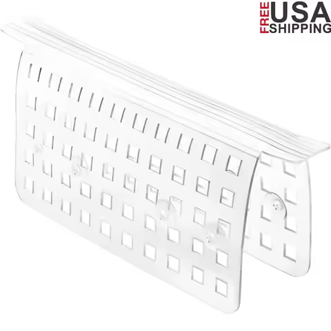 Euro Sink Protector Saddle Kitchen Sink Divider Mat Anti-Clog Easy Installation Durable Plastic Grid
