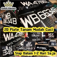 [FastShipout]Plate Kereta Tanam Dalam @2D Nombor Plate + Frame