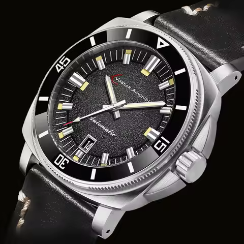 Men's Mechanical Watches Men Automatic Man NH35 Vostok Amphibia Sapphire Stainless Steel Luxury Wris