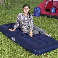 Bestway 67001Single Large Inflatable Mattress Flocked Dark Blue Air Cushion Bed Inflatable Bed for L