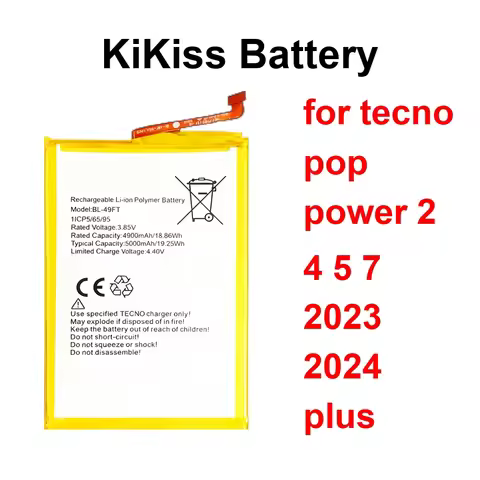 Mobile Phone Battery Stable BL-48BT BL-49NT BL-49ET 4000-5000Mah For Tecno Pop Power 2 4 5 7 2023 20