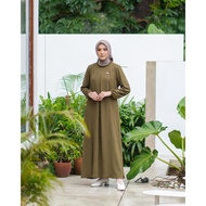 Gamis Wanita Marwah Maxy Size ML XL XXL 3XL 4XL 5XL Crinkle Airflow Material LD UP TO 140cm