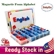 Bebyku 216pcs Magnetic ABC Alphabet Spelling Kindergarten Learning Magnet Educational Tool Game