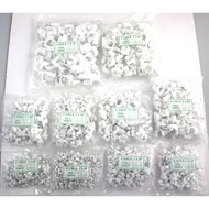 10PACKS 100PCS ROUND TYPE CABLE CLIPS PVC NAIL CABLE WIRE CLIP WALL C CLAMP 4mm to 16mm