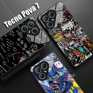 HP Tecno Pova 7 Case - Tecno Pova 7 Glass Softcase - Casing Tecno Pova 7hp - Tecno Pova 7 Silicone -