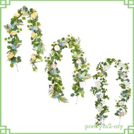 [PrettyiaedMY] Artificial Eucalyptus Garlands with Flowers Artificial Green Leaf Custody Hang
