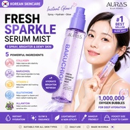 AURAS Fresh Sparkle Serum Mist 80ml Hydrating Glow Mist Vitamin C Collagen Skincare
