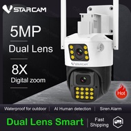 Vstarcam CS663DR 5MP IP WiFi Outdoor Camera PTZ Dual Lens Dual Screen 8X Digital Zoom Auto Tracking 