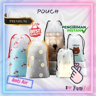 YumiYa Cute Waterproof Drawstring Pouch Plastic Bag