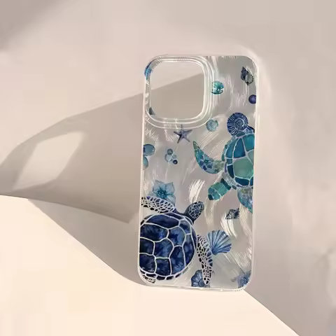 Summer Cool Turtle Pattern Phone Case for Xiaomi Redmi 14C 13 13C 12 A3 A2 A1 10 10C 9 9A 9C 8 K60 K