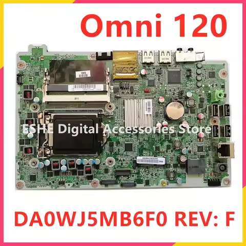 DA0WJ5MB6F0 For HP Omni 120 Laptop Motherboard 646908-003 665465-001 LGA1155 H61 Mainboard DDR3 100%