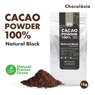 ผงคาเคา สกัดเย็น สูตร05 เนเชอรัล แบล็ค ขนาด 1 กิโลกรัม Cacao Powder Natural Black No.05 (Superfood) โกโก้คีโต CHOCOLASIA