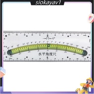 Bubble Inclinometer Plastic Slope Angle Ruler Spirit Level for RV Home Improvement 0-20 Degree 120mm