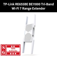 TP-LINK RE655BE BE11000 Tri-Band Wi-Fi 7 Range Extender Whole Home Mesh WiFi 7 Router TP LINK RE655B