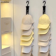 MU  Baseball Cap Storage Organizer With Eight Clips Wall Mounted Cap Holder Closet Storage Organizer