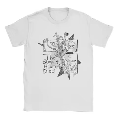The Summer Hikaru Died Y2K Graphic Tee Hikaru And Yoshiki Print 100 Cotton Oversized Streetwear Casu