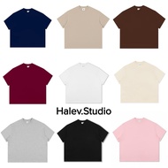 [100% COTTON PREMIUM 260GSM] Halev Brand multicolored plain Boxy shirt, Premium Cotton 260gsm Boxy T