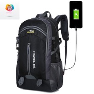 Men's Backpack 40L Large Capacity Outdoor Women USB Backpack