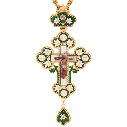 Pectoral Pendants Jesus Cross Orthodox Church Crucifix Religious Icon Byzantine Art Holy Cross For P