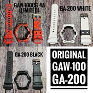 () ORIGINAL GA-200/201 GAW-100 GAS-100 CASIO G-SHOCK REPLACEMENT BEZEL AND BAND. RESIN QUALITY.