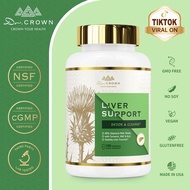 Dr. CROWN Liver Support Supplement for  & Cleanse with , NAC, ALA & Turmeric - 120 Capsules