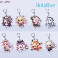 BARR1YP Hololive Key Chain Gift Toys Trinkets Cosplay Gawr Gura Watson Amelia Ookami Mio Hololive Ke