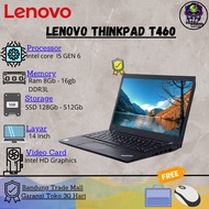 Laptop Lenovo Thinkpad T460 Core i5/6 RAM 8gb-256gb SSD (berGARANSI)