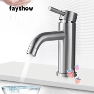 FAY Kitchen Sink Faucet 304 Stainless Steel Bathroom Faucet Hot Cold Water Basin Water Tap