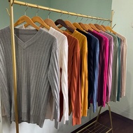 Azalea Knitwear Premium V Neck Blouse (Knitted Blouse)