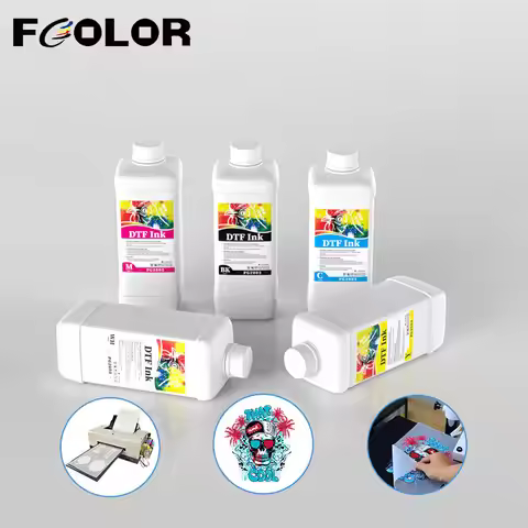 Fcolor Top Ranking Best Quality Water Based DTF Ink White 1000ml PG2003 DTF Ink for Epson I3200 XP60