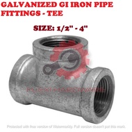 1/2" - 2" GI TEE / GALVANISED IRON TEE PIPE/ GI FITTING