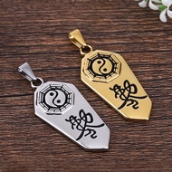 Kalung Liontin Yin Yang Variasi Tulisan China - YinYang Necklace