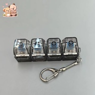 Stress Relief Keyboard Keychain Adult Fidget Toy Keyboard Button Fidget