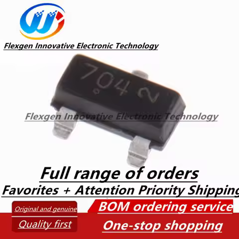 Shoot 20 pieces 2N7002KT1G silk screen printing 704 package SOT-23 N-channel FET 60V 320mA