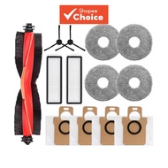 X20 Max/X20 Pro :、、、、  Kit Alat Ganti Xiaomi Robot Vakum X20 Max/X20 Pro: Berus Utama, Berus Sisi, P