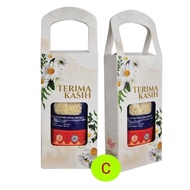 Beras Faiza Goodies & Kotak Basmathi Moghul 250gram, door gift pack (beras+kotak)