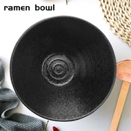 Ceramic Japanese Ramen Soup Bowl with Matching Spoon and Chopsticks Suitable for Large Size