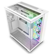H9 Elite Dual-Chamber ATX Mid-Tower PC Gaming Case – Includes 3 x 120mm F120 RGB Duo Fans with Contr