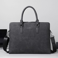 Men's Bag Handbag nd Luxury Men's Horizontal Briefcase Men's Casual Crossbody Briefcase Leathe