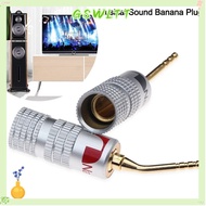 GSWLTT Musical Sound Banana Plug, Gold Plated  Nakamichi Banana Plug, for Speaker Wire Speakers Amplifier Banana Connectors Plugs Jack Speaker Wire Cable Connectors