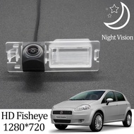 Owtosin HD 1280*720 Fisheye Rear View Camera For Fiat Punto/Grande Punto/Punto EVO 2005-2018 Car Veh