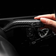 Carbon Fiber Car Shift Lever Wiper Rod Cover Trim Sticker for Mercedes Benz AMG A B CLA EQA EQB GLE 