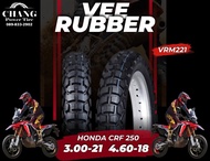 ยางรถวิบาก 3.00-21 4.60-18 Vee Rubber vrm-221 แนวกึ่ง ยางใหม่ ผลิตไทย