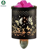 Metal Wax Warmer Plug in Electric Wax Burner Essential Oil Fragrance Burner Night Light Heat Resista