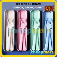 WHEAT STRAW Cutlery Set TRAVEL CULTERY