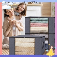 LA Clothes Storage Bins, Transparent Window 35L/60L/90L Foldable Storage Box, High-capacity Dustproo